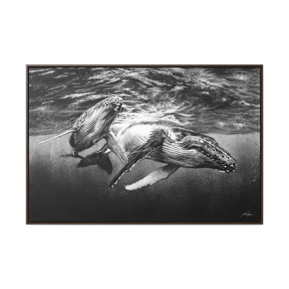 "Humpback Whales" Gallery Wrapped/Framed Canvas