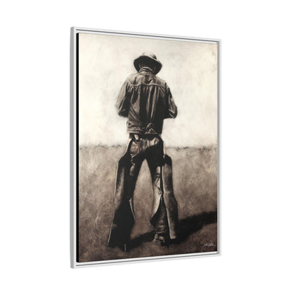 "Cowboy" Framed Canvas