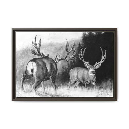 "Face Off" Framed Canvas