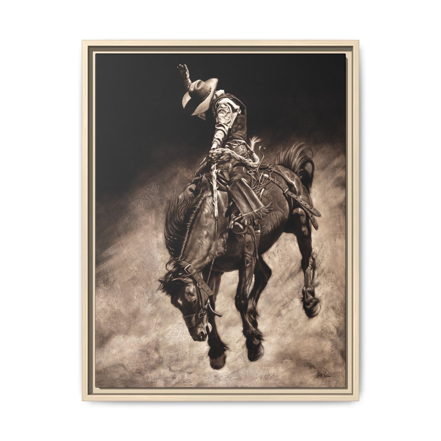 "Giddy Up" Framed Canvas