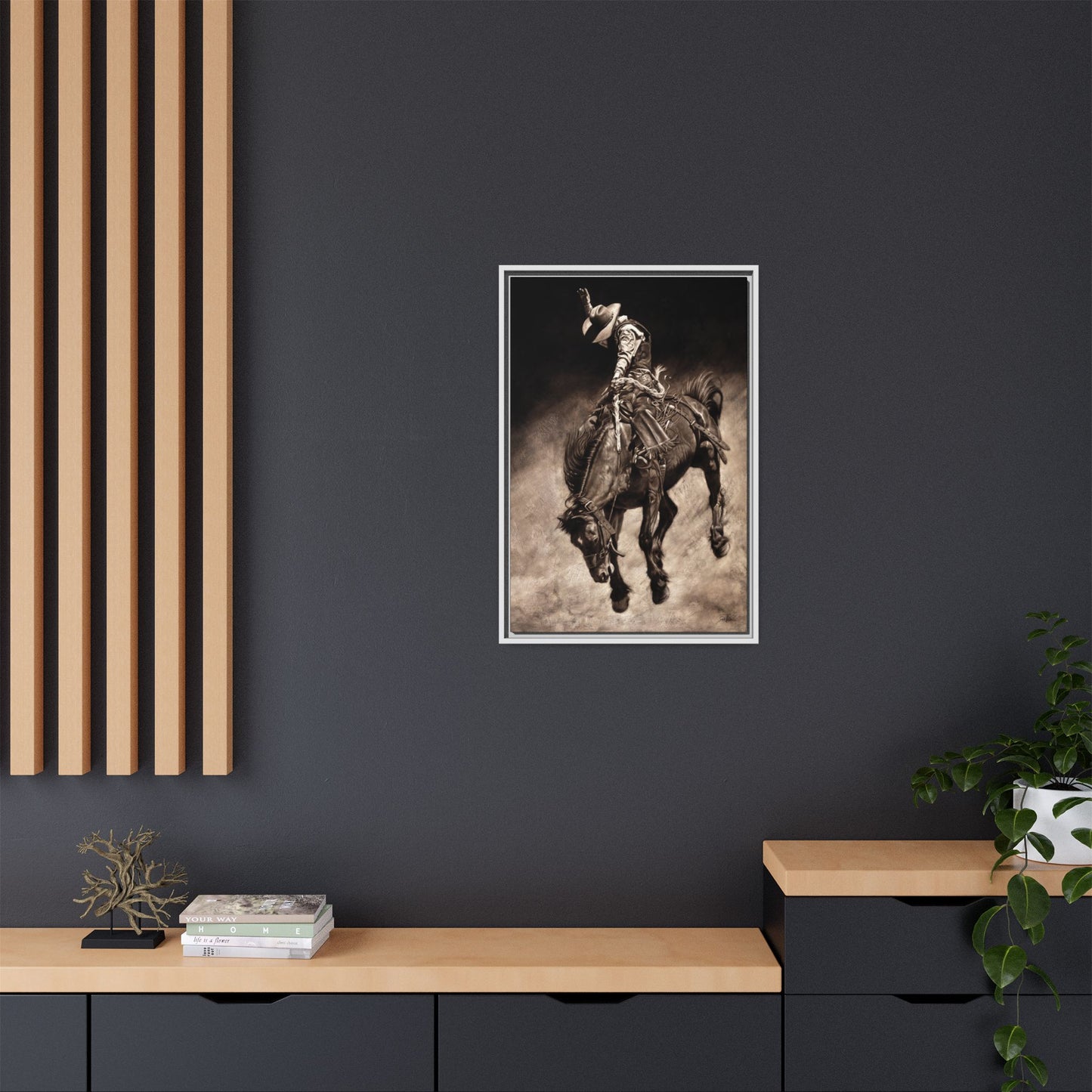 "Giddy Up" Framed Canvas
