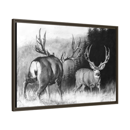 "Face Off" Framed Canvas