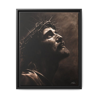 "With His Stripes We Are Healed" Framed Canvas