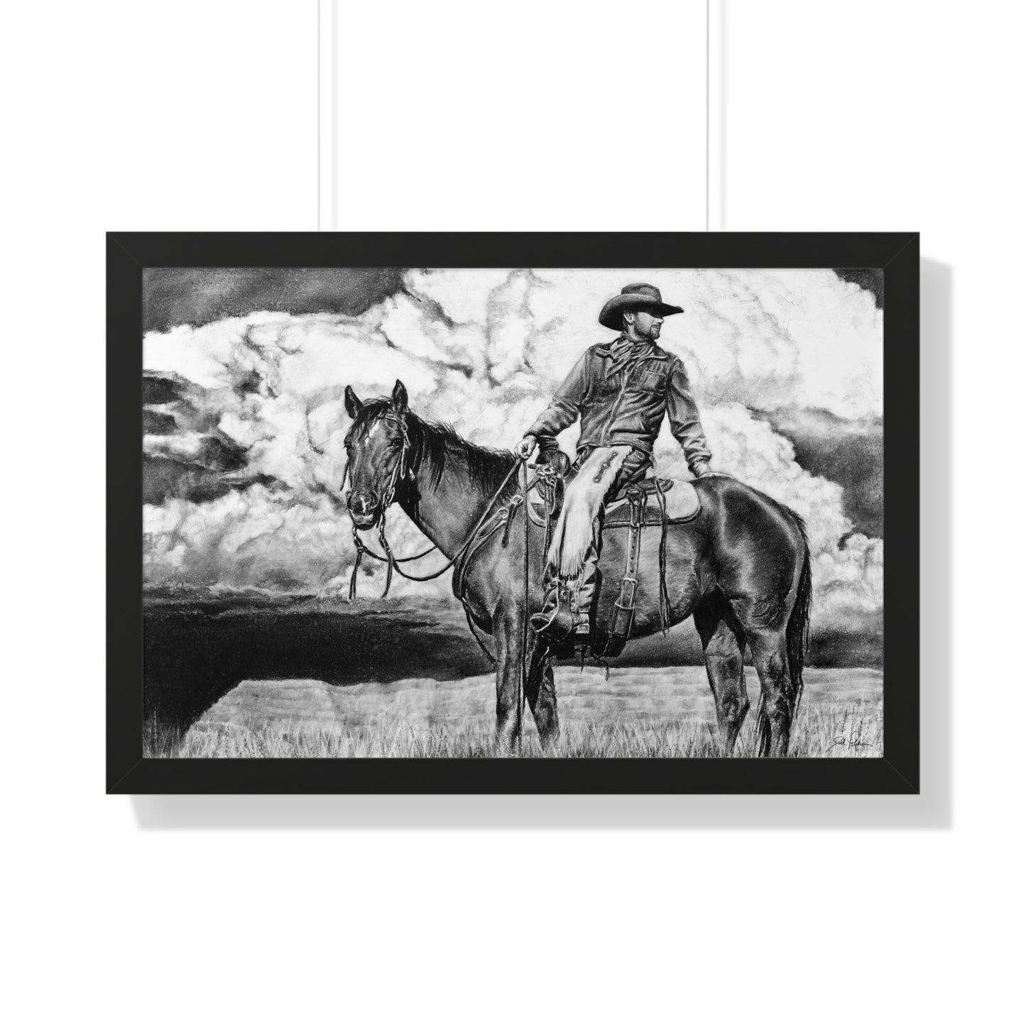 "Looking Back on the Path" Framed Paper Print