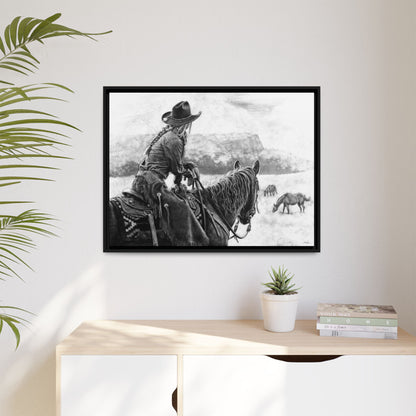 "Bridles and Braids" Framed Canvas