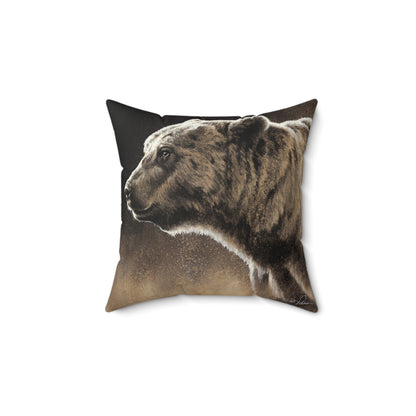 "Grizzly" Square Pillow