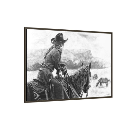 "Bridles and Braids" Framed Canvas