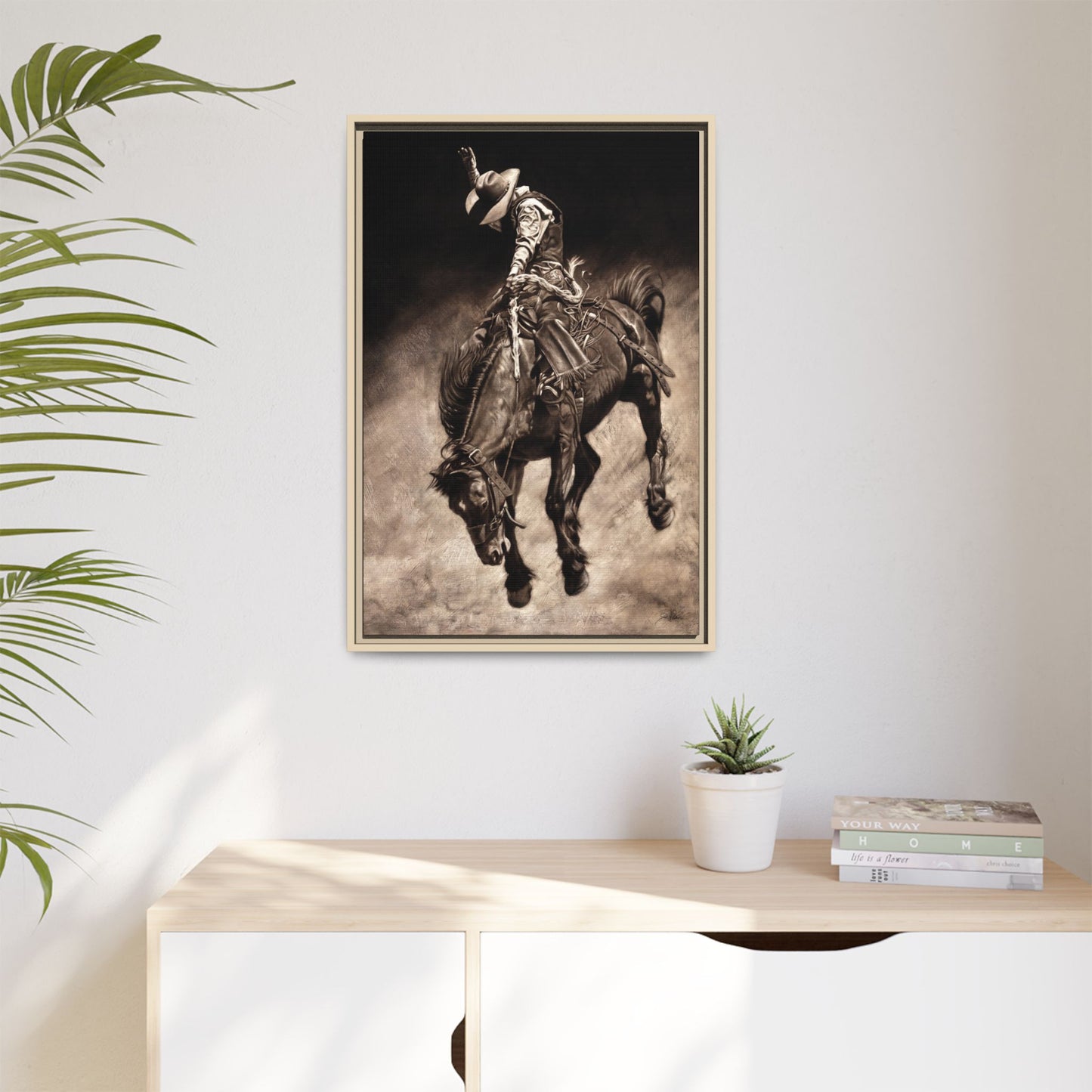 "Giddy Up" Framed Canvas