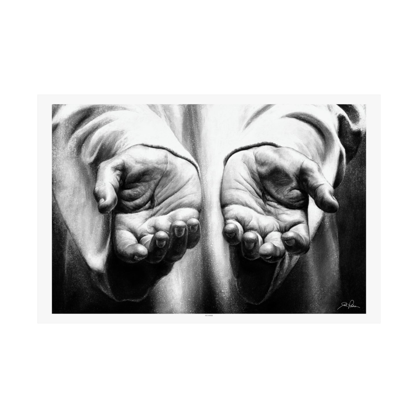 "His Hands" Premium Matte Paper Print