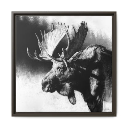 "Formida-bull" Framed Canvas