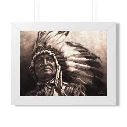 "Sitting Bear" Framed Paper Print