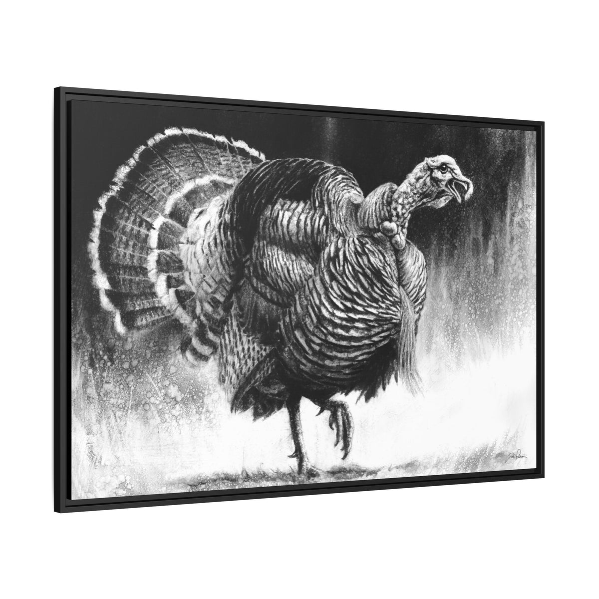 "Gobbler" Framed Canvas