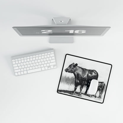 "Momma Cow and Calf" Mouse Pad