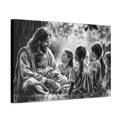 "Bless the Little Ones" Stretched Canvas