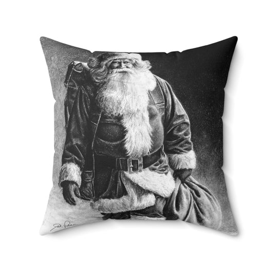 "Right Down Santa Claus Lane" Square Pillow.