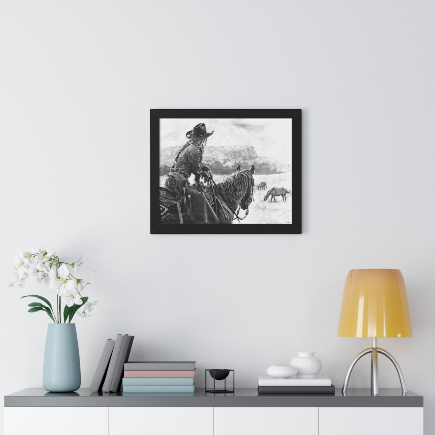 "Bridles and Braids" Framed Paper Print