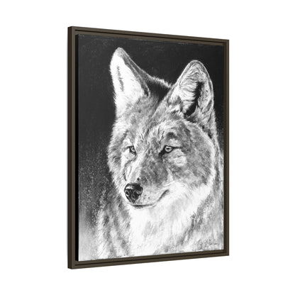 "Coyote II" Framed Canvas