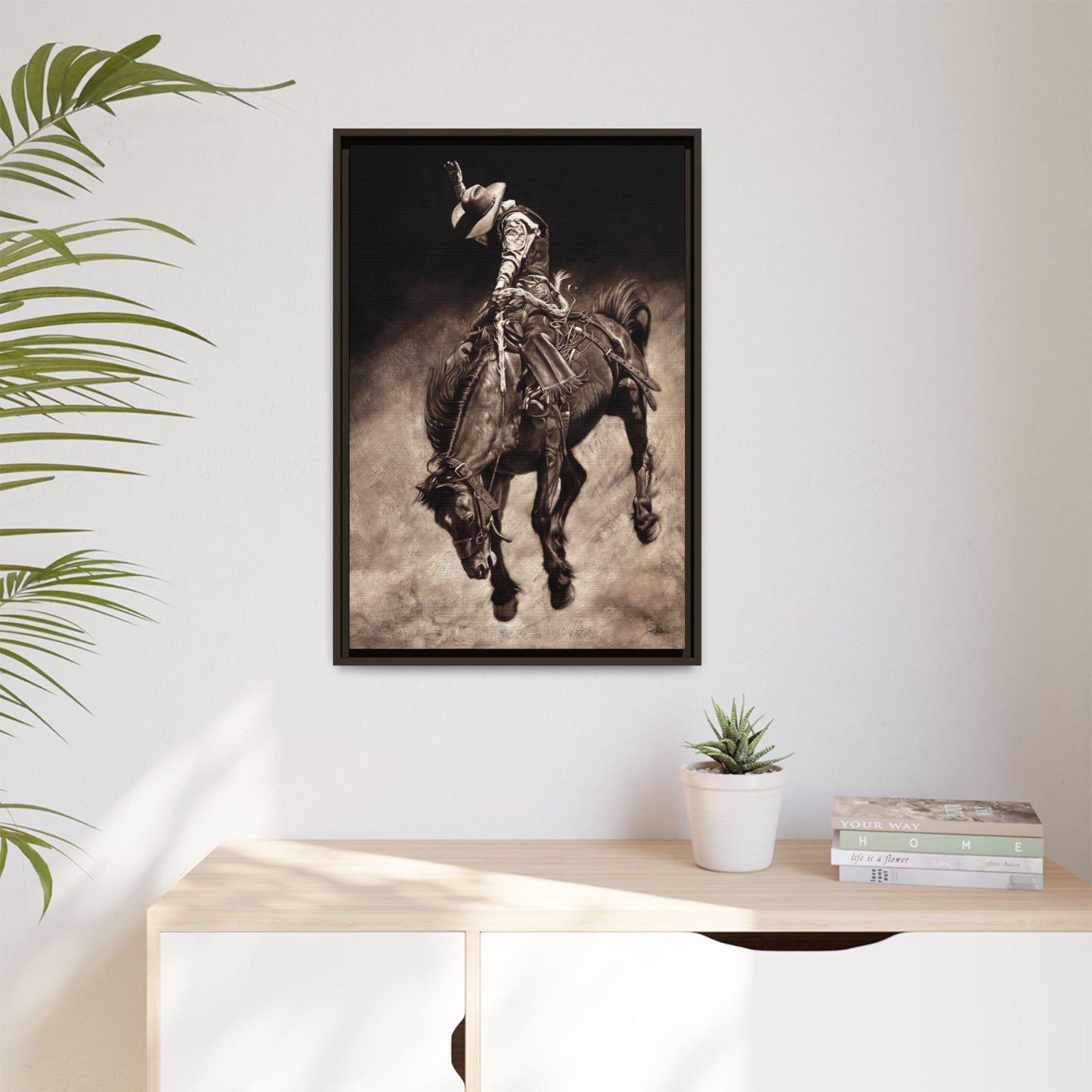 "Giddy Up" Framed Canvas