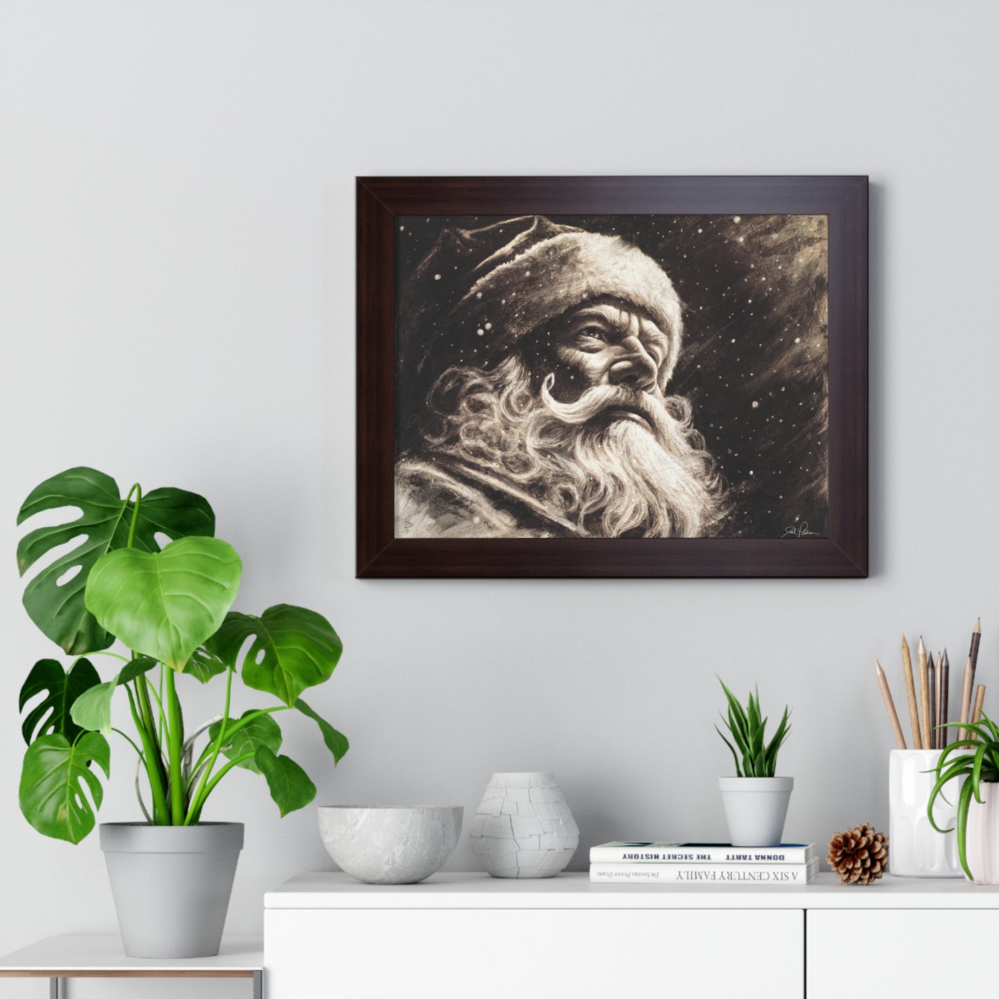 "Kris Kringle" Framed Paper Print