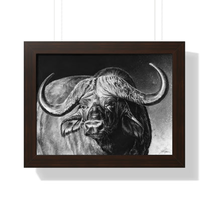 "Cape Buffalo" Framed Paper Print