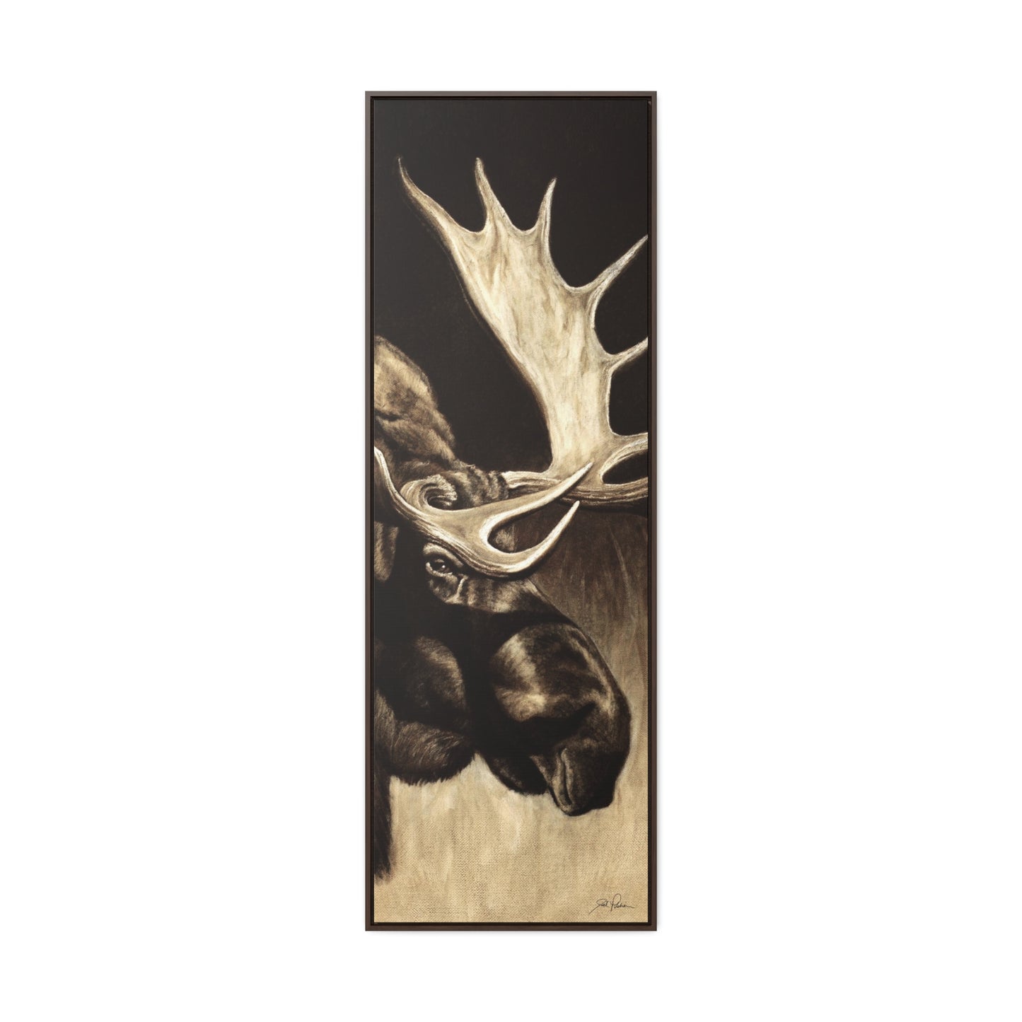 "Mighty Moose" 20x60 Gallery Wrapped/Framed Canvas