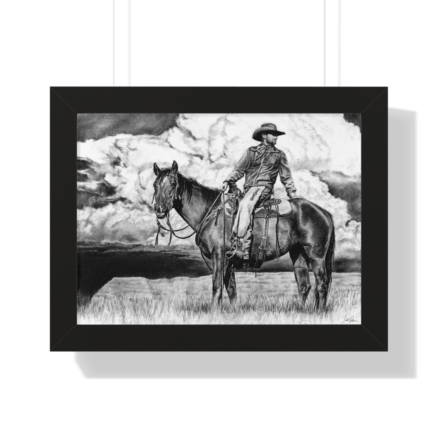 "Looking Back on the Path" Framed Paper Print