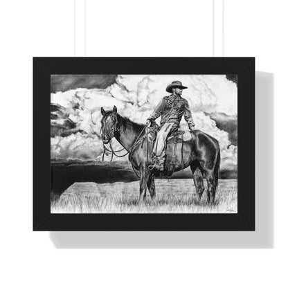 "Looking Back on the Path" Framed Paper Print