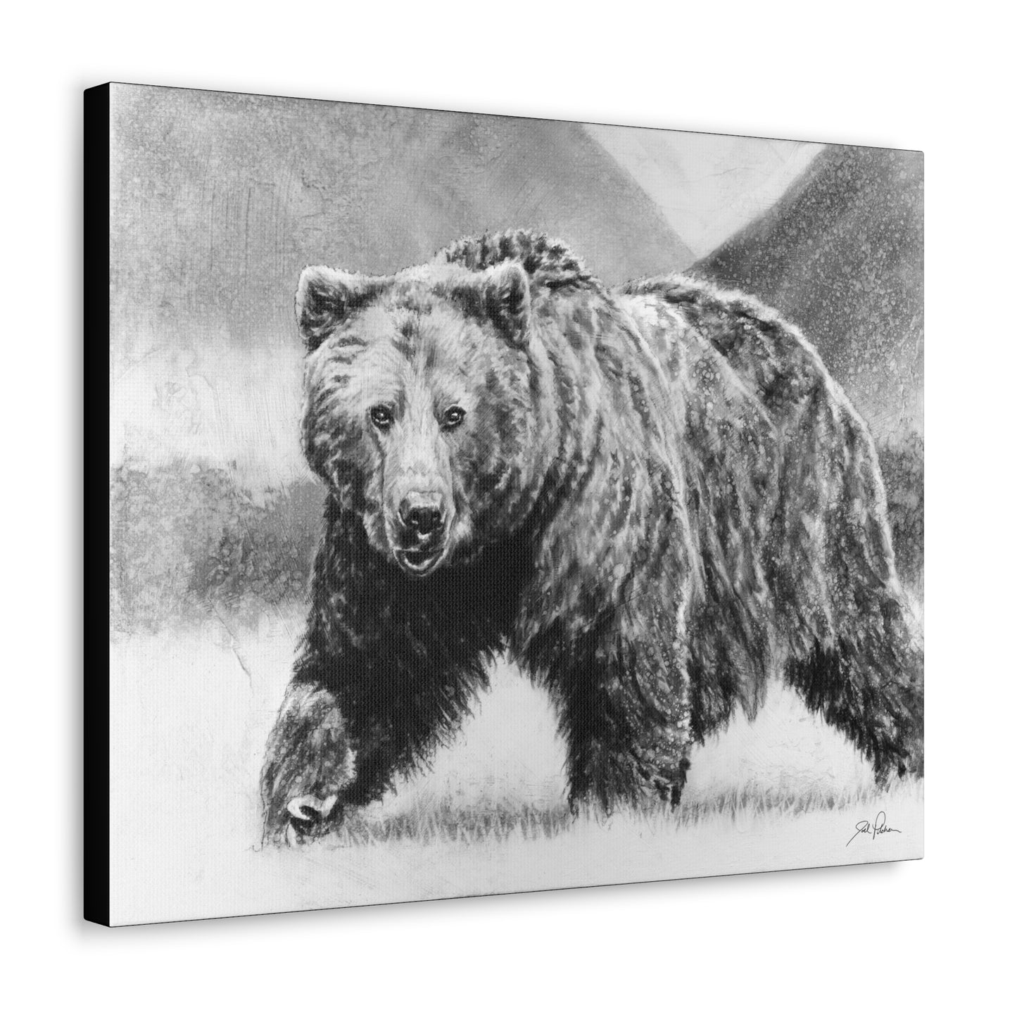 "Grizzly II" Gallery Wrapped Canvas