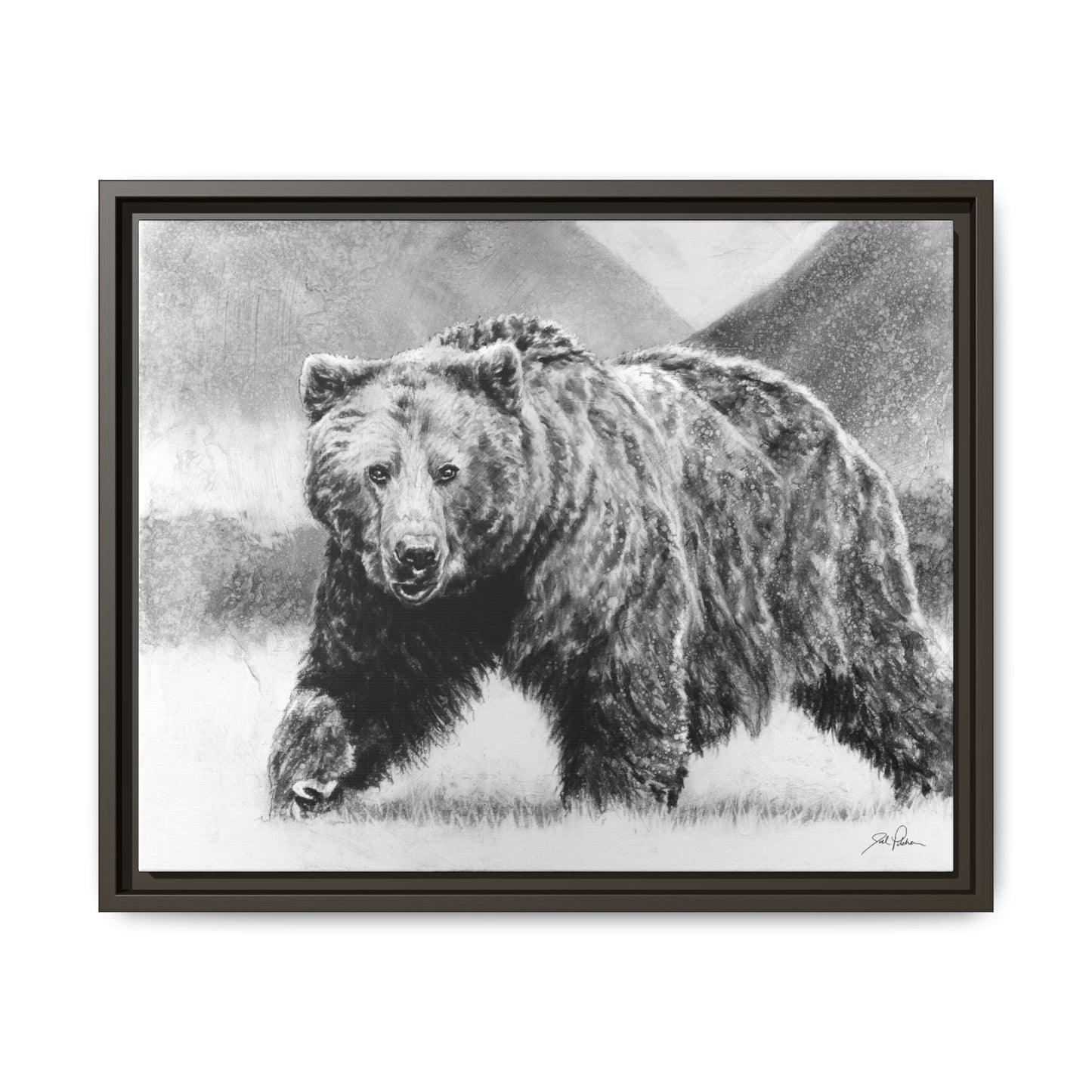 Grizzly II" Framed Canvas