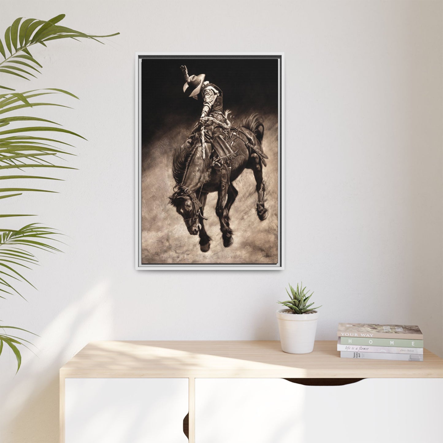 "Giddy Up" Framed Canvas