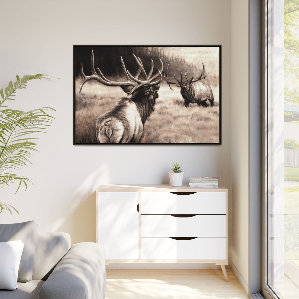 "Ready to Rumble" Framed Canvas