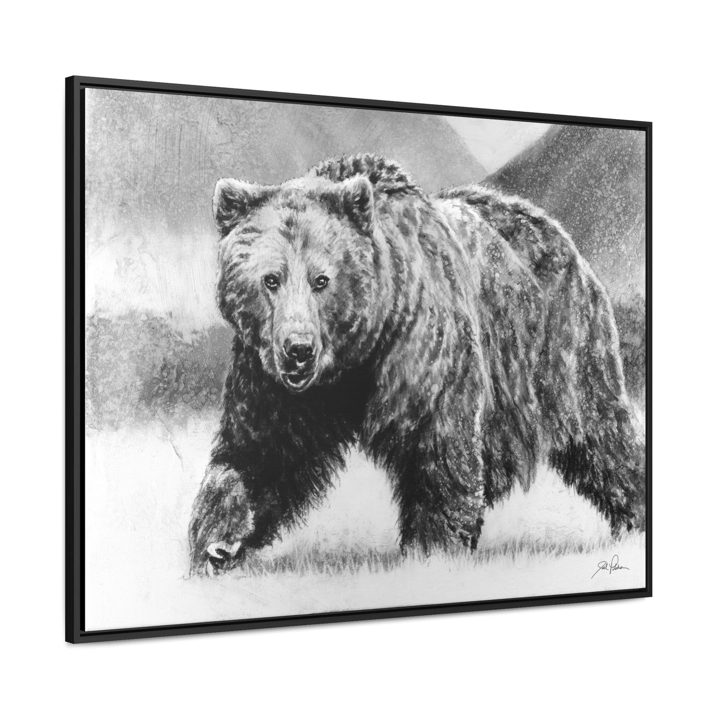 "Grizzly II" Gallery Wrapped/Framed Canvas