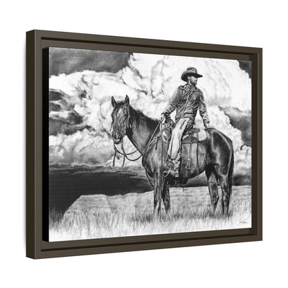 "Looking Back on the Path" Framed Canvas