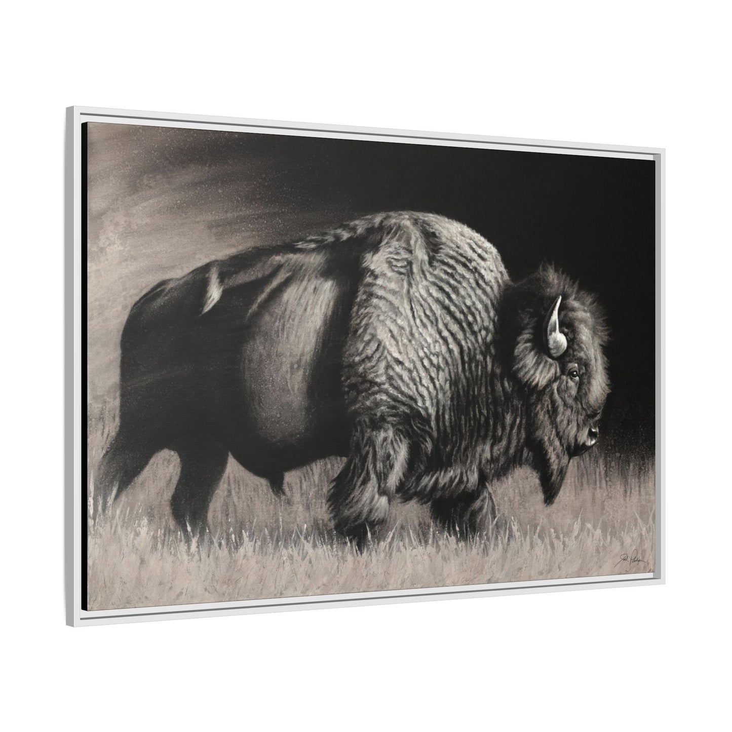 "Into the Storm" Framed Canvas