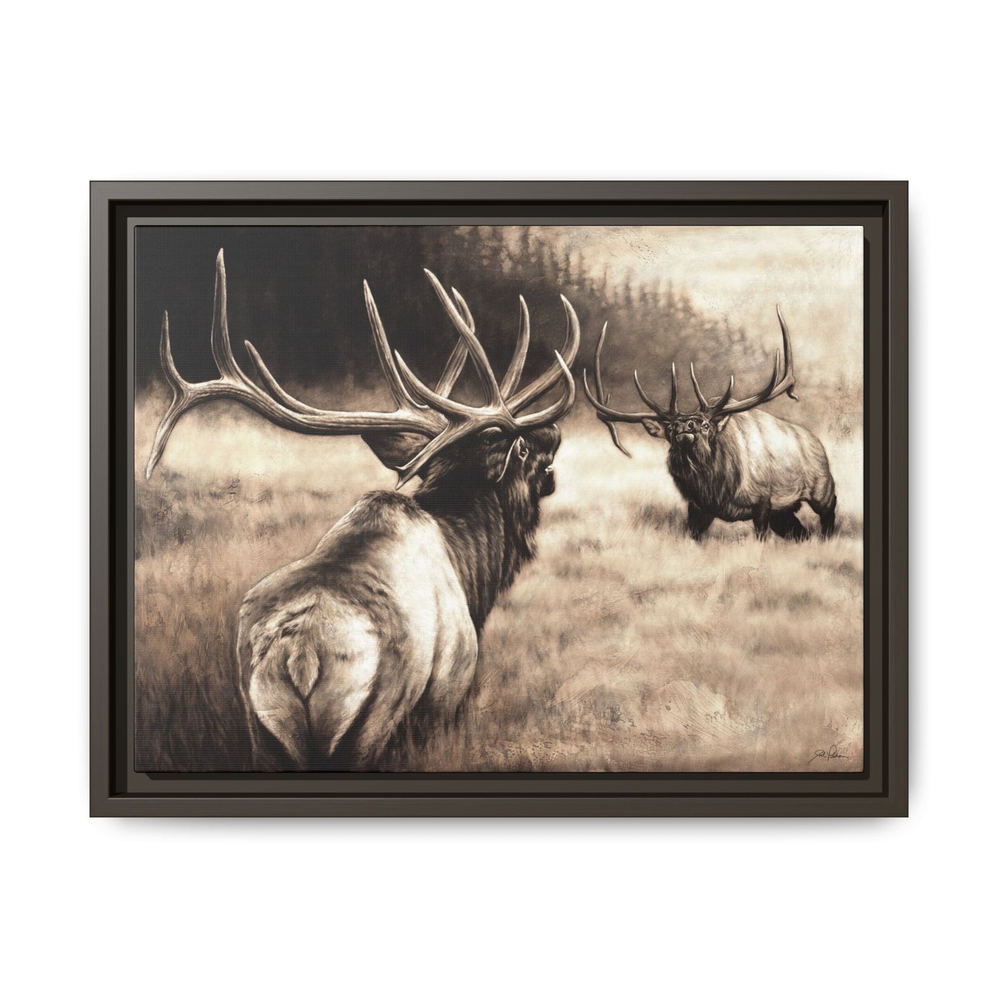 "Ready to Rumble" Framed Canvas