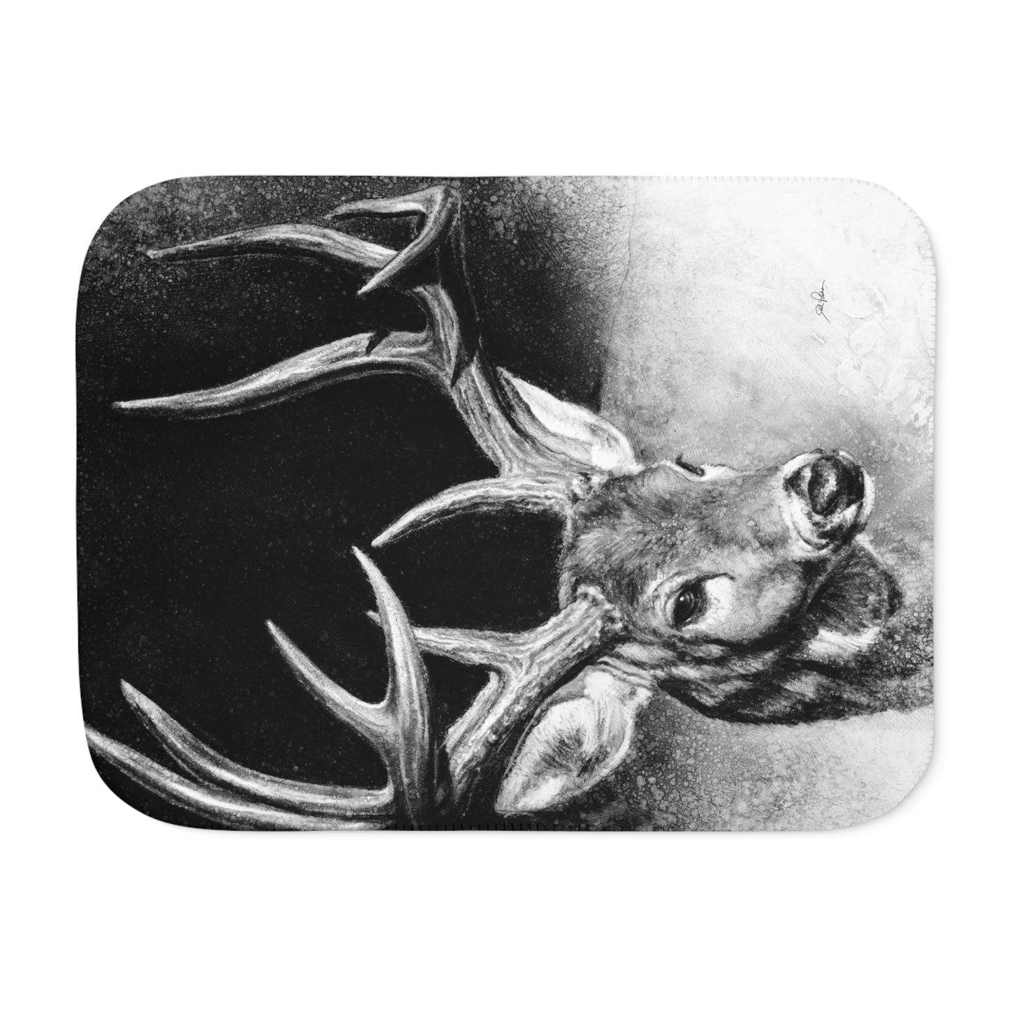 "Whitetail Buck" Sherpa Blanket.