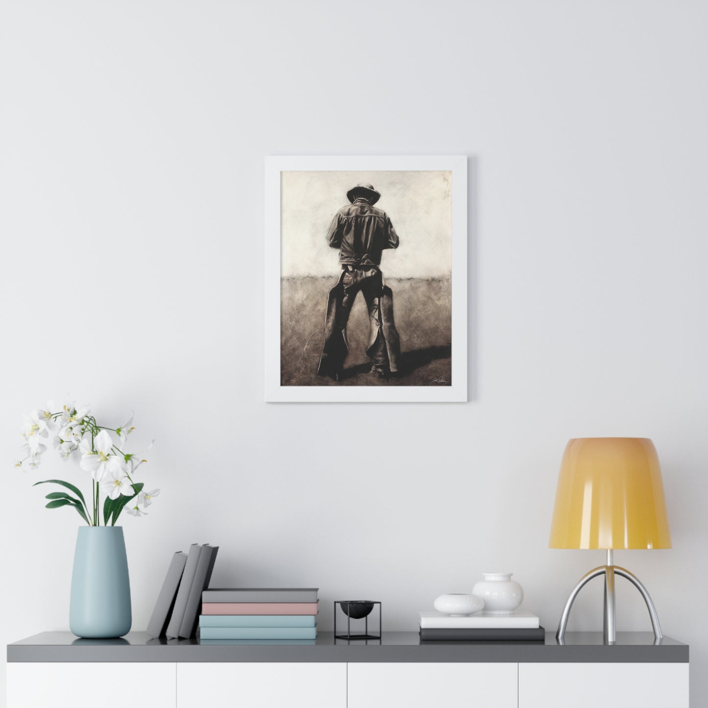 "Cowboy" Framed Paper Print