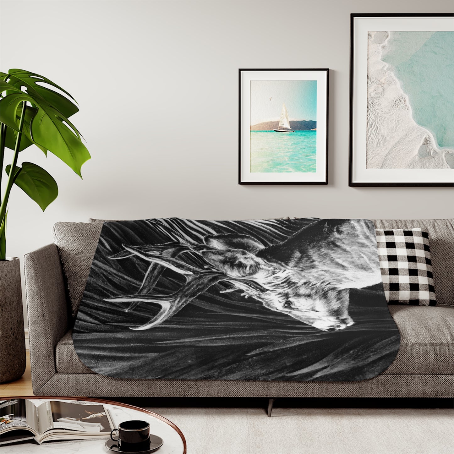 "Coues Buck" Sherpa Blanket.
