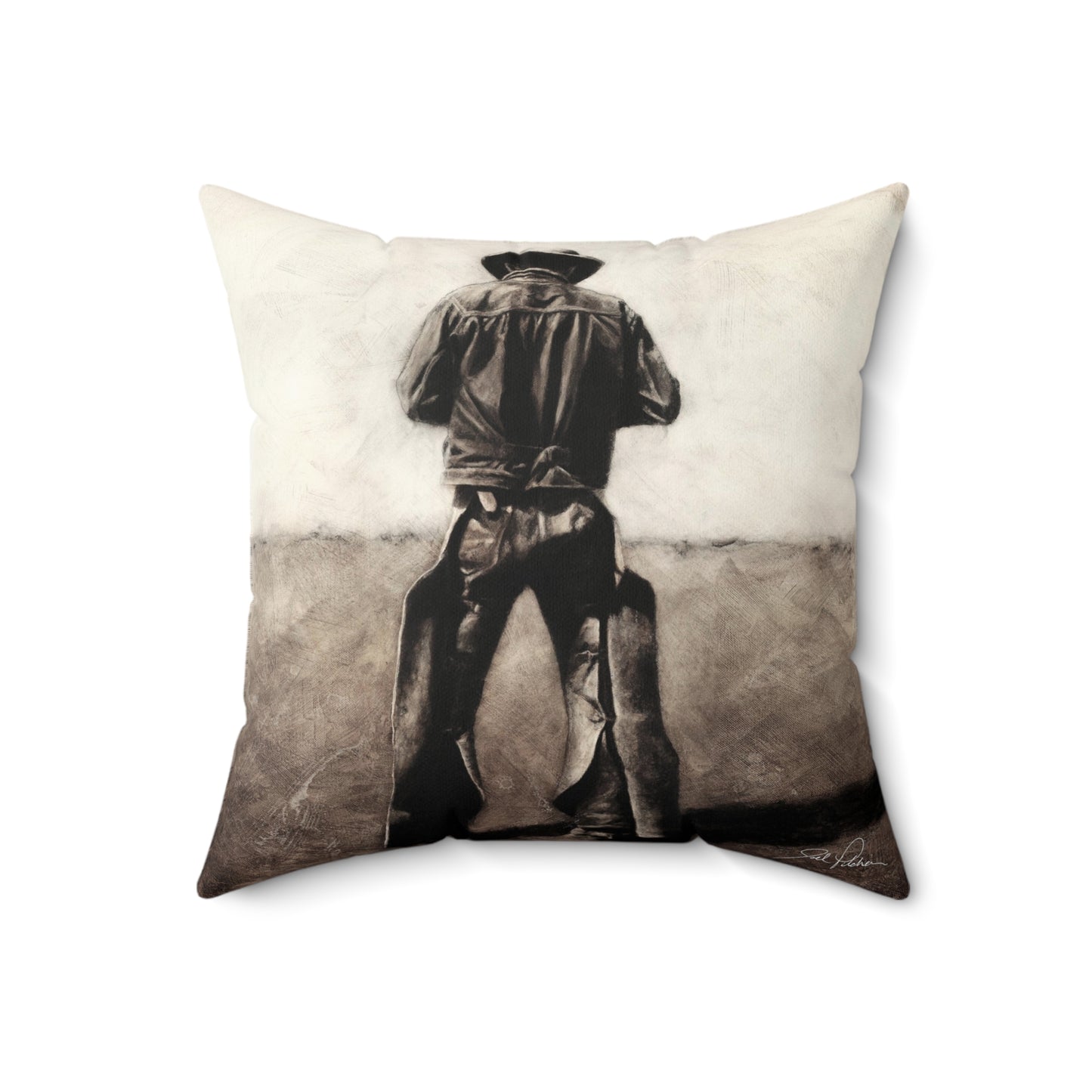 "Cowboy" Square Pillow