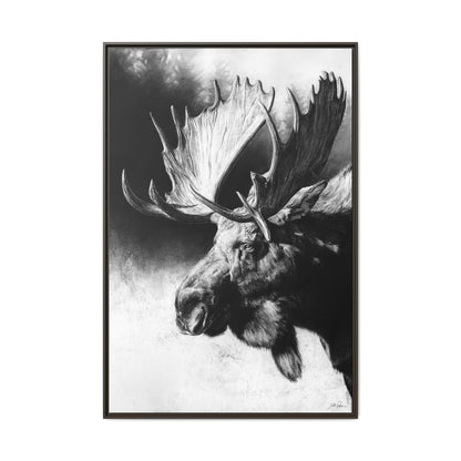 "Formida-bull" Framed Canvas