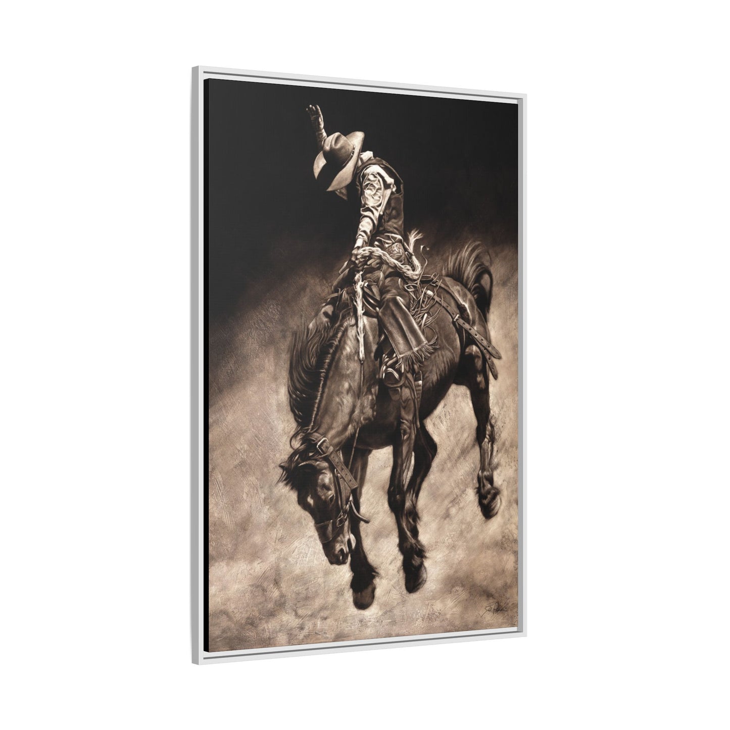 "Giddy Up" Framed Canvas