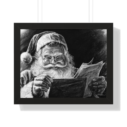 "Dear Santa" Framed Paper Print