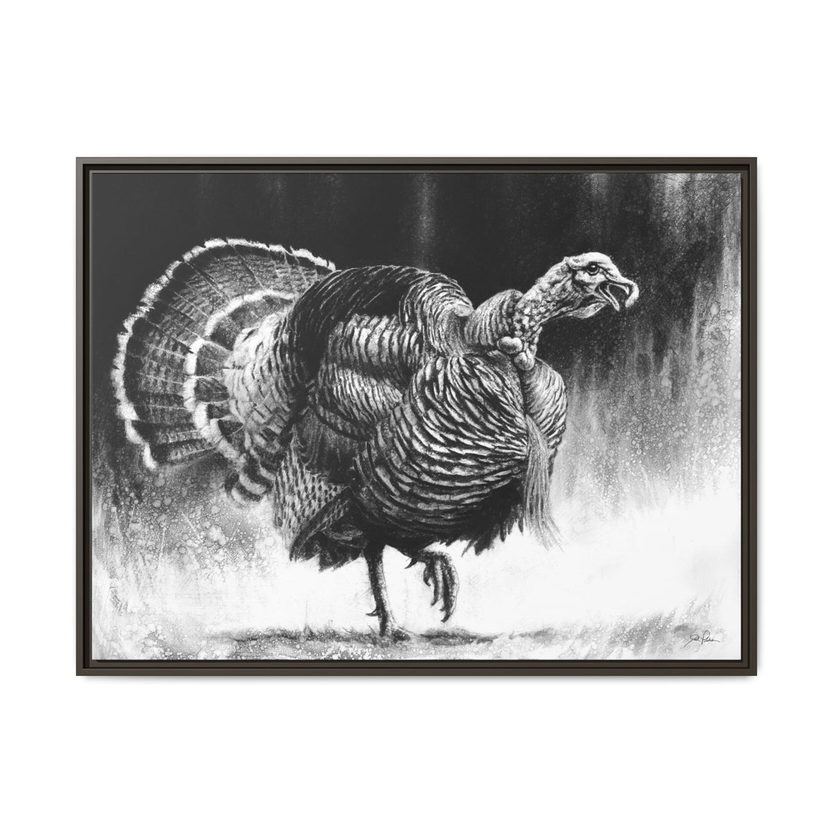 "Gobbler" Framed Canvas