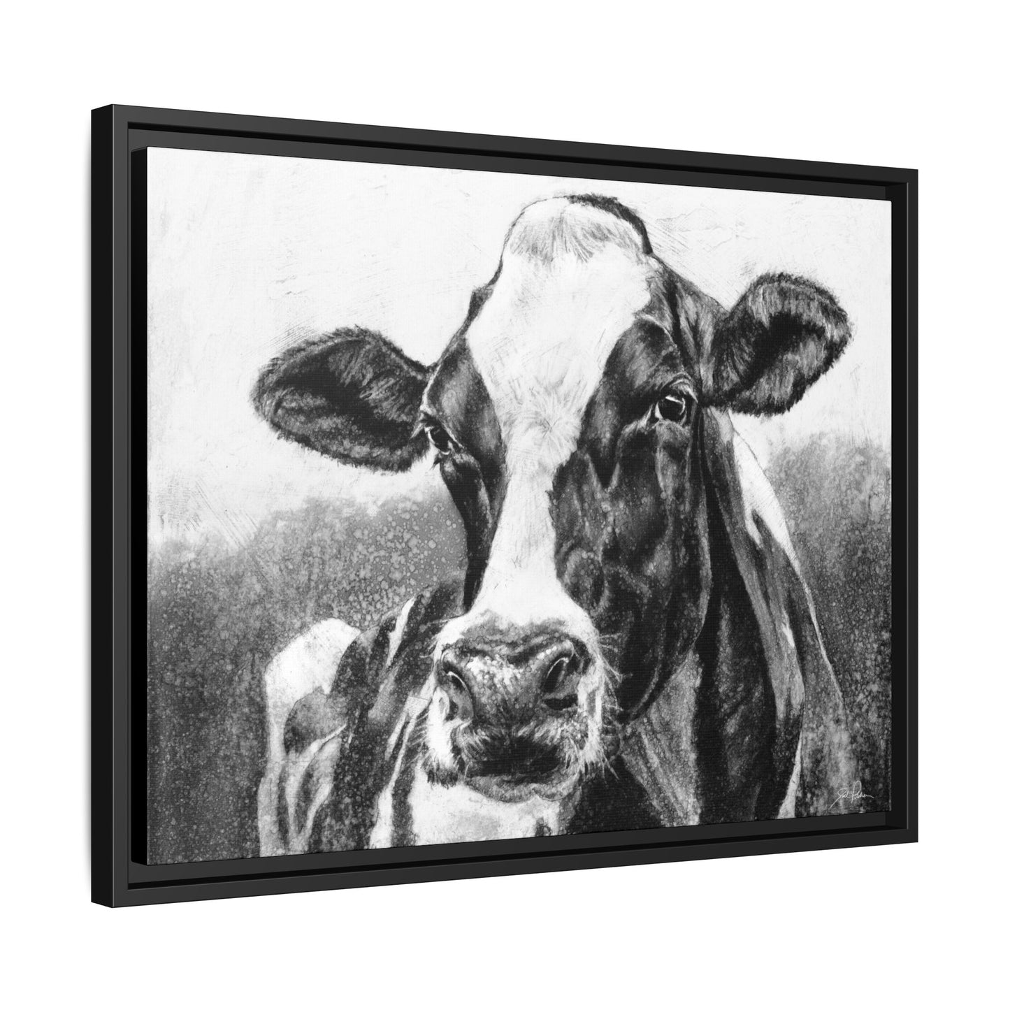 "Holstein" Framed Canvas
