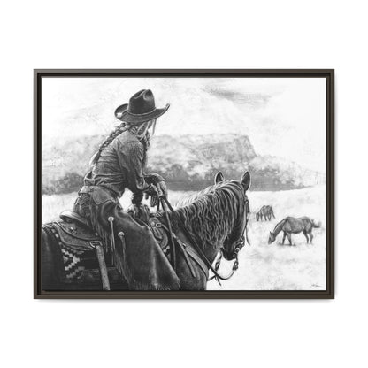 "Bridles and Braids" Framed Canvas