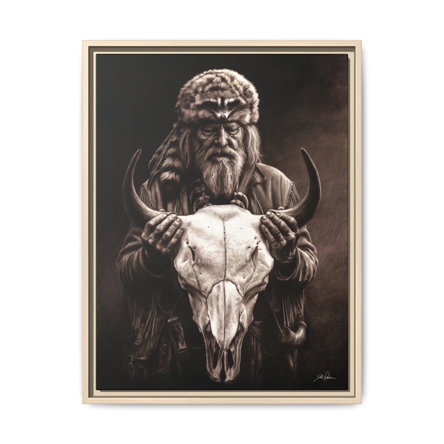 "Legends of the West" Framed Canvas