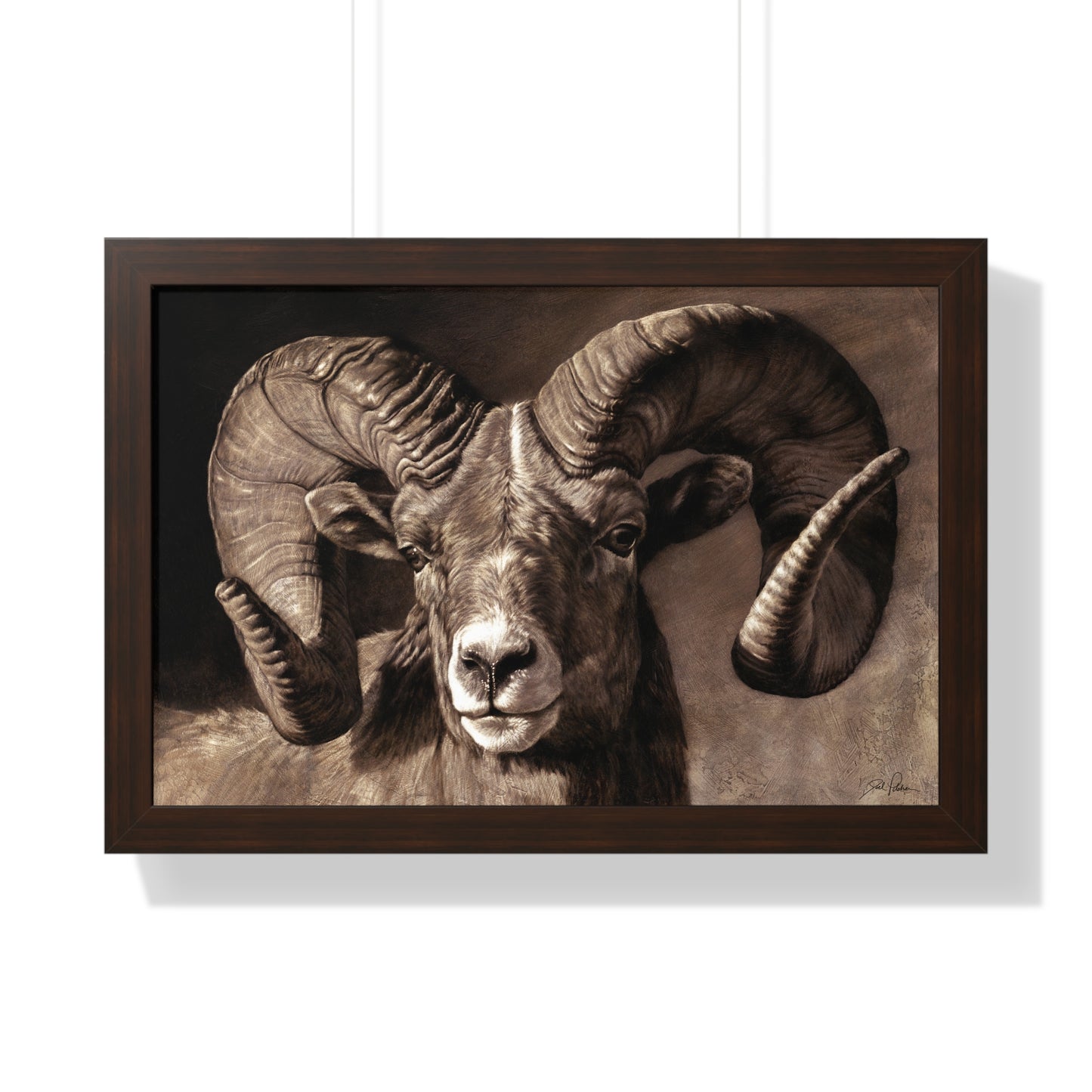 "Full Curl" Framed Paper Print