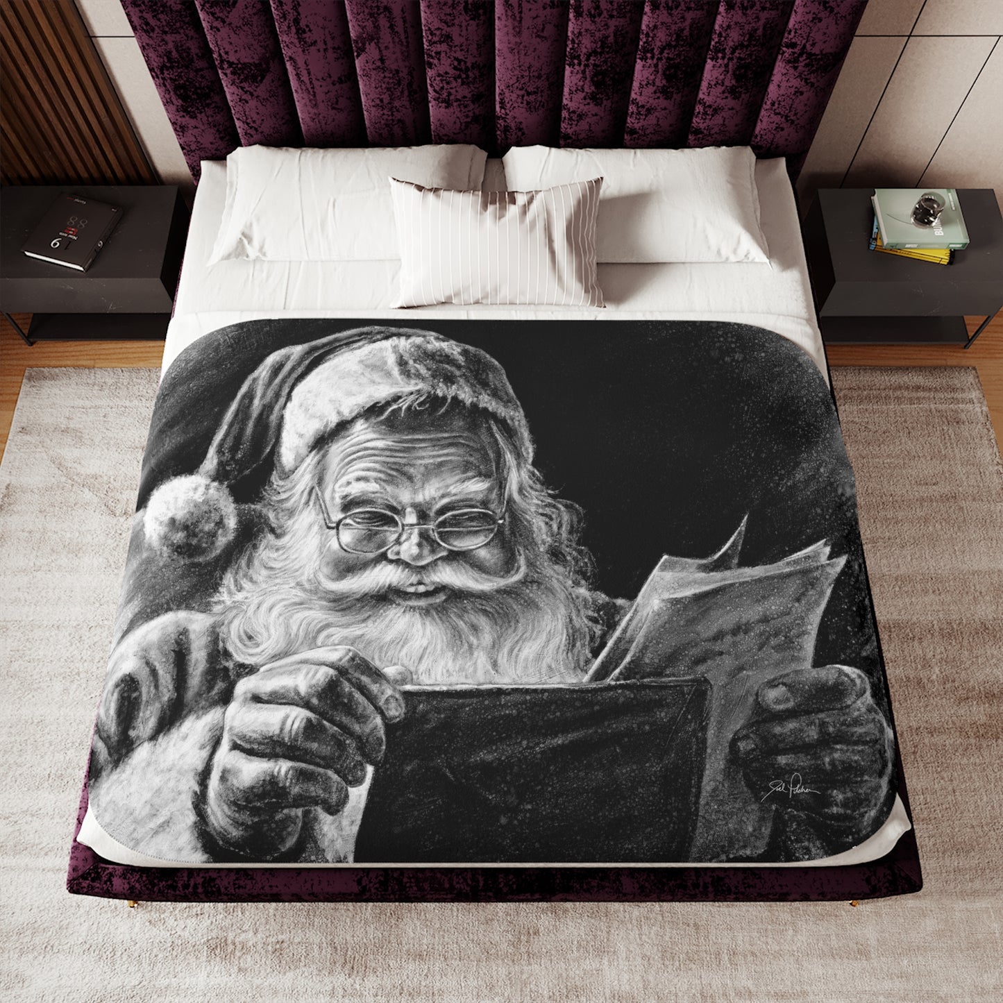 "Dear Santa" Sherpa Blanket.