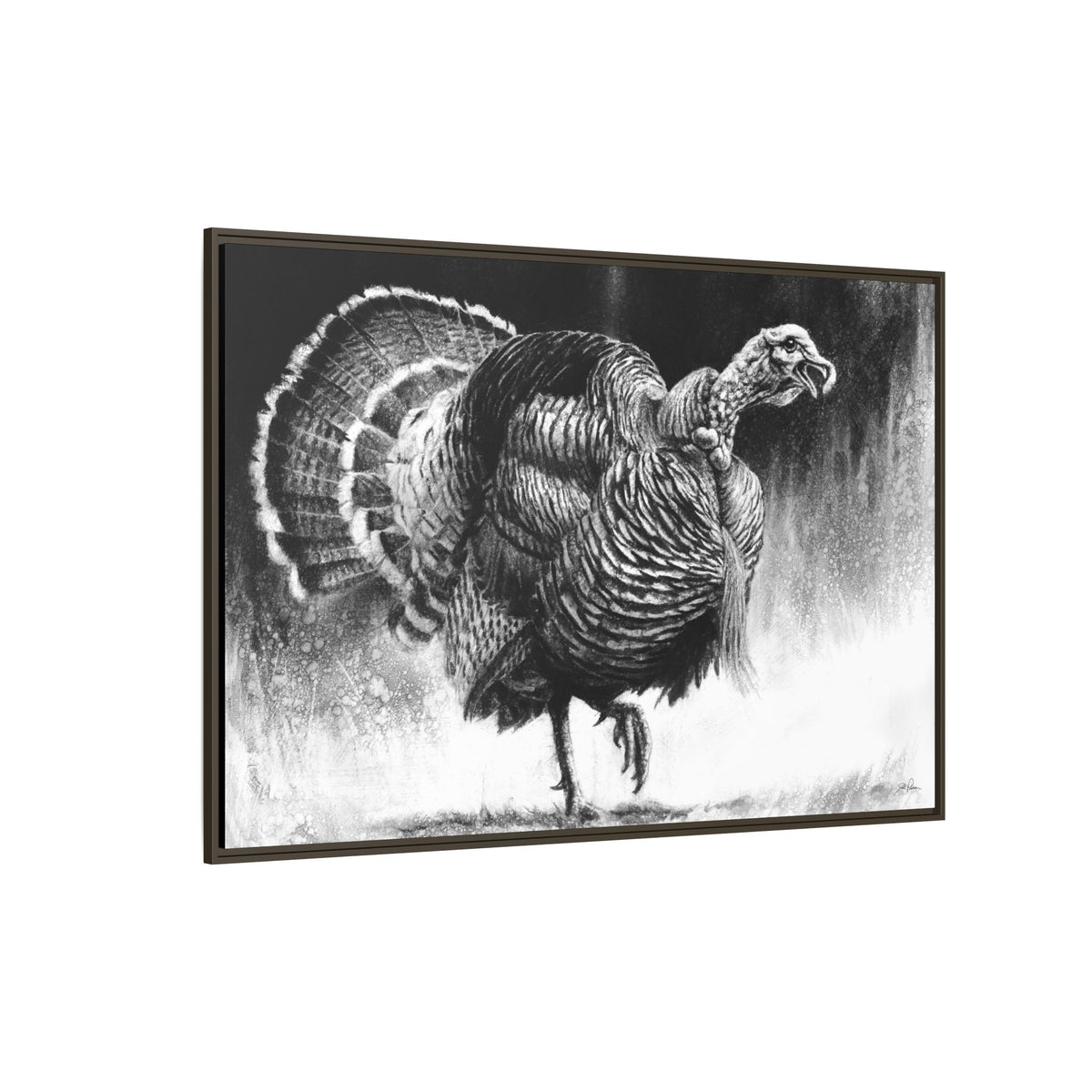 "Gobbler" Framed Canvas