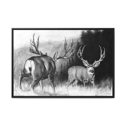 "Face Off" Framed Canvas